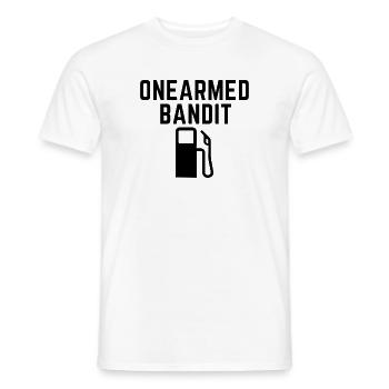 Bandit manchot Drôle de dire des prix de ravitaillement - T-shirt homme - blanc - Devant - AI Model Male 178 dark (178cm)