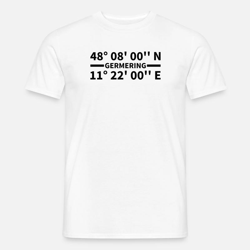 Germering Coordinates - Men's T-Shirt - white