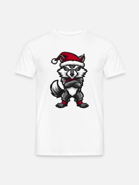 Wolf Christmas - Men's T-Shirt - white