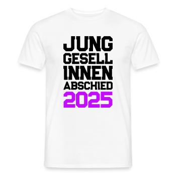 Junggesellinnenabschied 2025 Jga - Männer T-Shirt - Weiß - Vorne - AI Model Male 178 dark (178cm)
