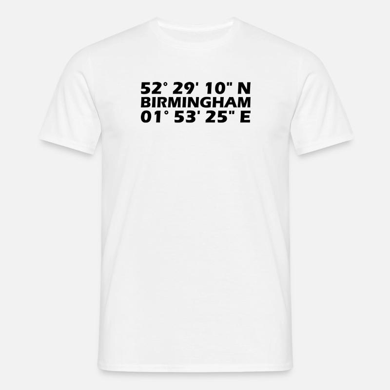 Birmingham Coordinates - Men's T-Shirt - white
