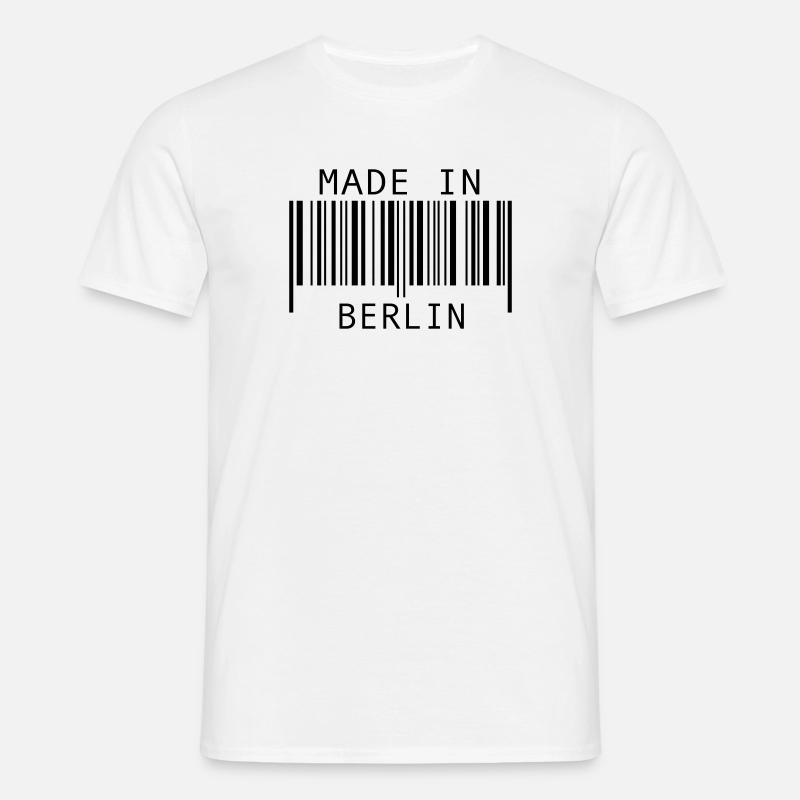 Made in Berlin - Männer T-Shirt - Weiß
