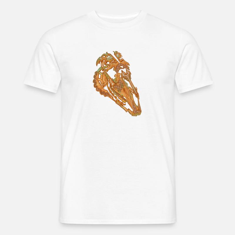 Spitze Schädel - Männer T-Shirt - Weiß