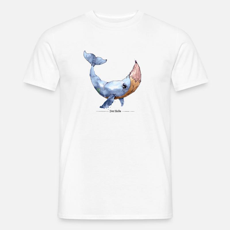 Wal-Stift (Der Holle) - Männer T-Shirt - Weiß