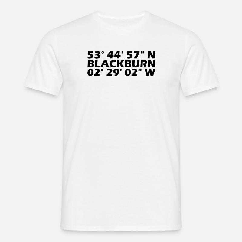 Blackburn Coordinates - Men's T-Shirt - white