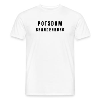 Potsdam, Brandebourg - T-shirt homme - blanc - Devant - AI Model Male 178 dark (178cm)