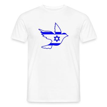 Israel - Men's T-Shirt - white - Front - AI Model Male 178 dark (178cm)