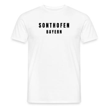 Sonthofen, Bavière - T-shirt homme - blanc - Devant - AI Model Male 178 dark (178cm)
