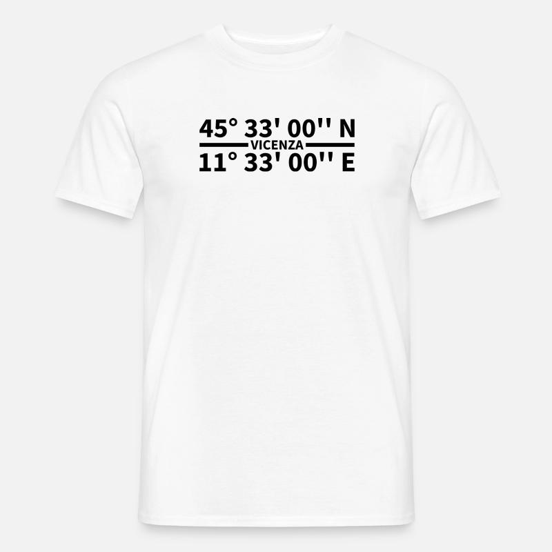 Vicenza coordinates - Men's T-Shirt - white