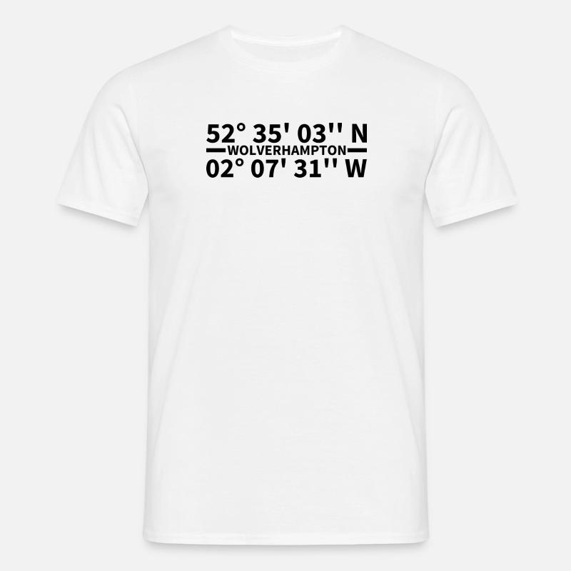 Wolverhampton coordinates - Men's T-Shirt - white