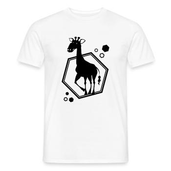 Giraffe Africa Wilderness Conservation - T-shirt homme - blanc - Devant - AI Model Male 178 dark (178cm)