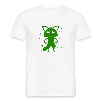 Fuchs - Tier Zoo Tierfreund Naturschutz - Männer T-Shirt - Weiß - Vorne - AI Model Male 178 dark (178cm)