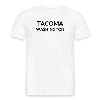 Tacoma Washington USA - Männer T-Shirt - Weiß - Vorne - AI Model Male 178 dark (178cm)