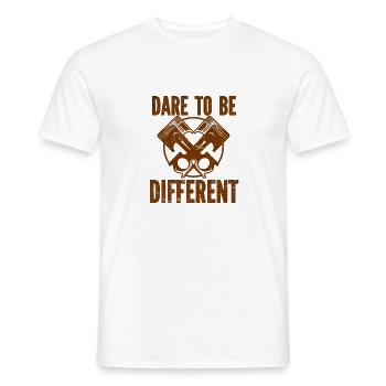 Motorcycle Motocross Bike Racing Motorsport - Men's T-Shirt - white - Front - AI Model Male 178 dark (178cm)