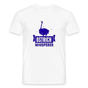 Ostrich - Animals - Men's T-Shirt - white - Front - AI Model Male 178 dark (178cm)