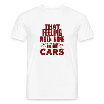 Voiture Vintage Racing Car Lovers Voiture Vétérans - T-shirt homme - blanc - Devant - AI Model Male 178 dark (178cm)