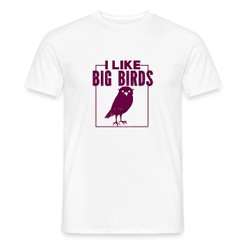 Vogel - Fliegen - Naturschutz Tierfreund - Zoo - Männer T-Shirt - Weiß - Vorne - AI Model Male 178 dark (178cm)