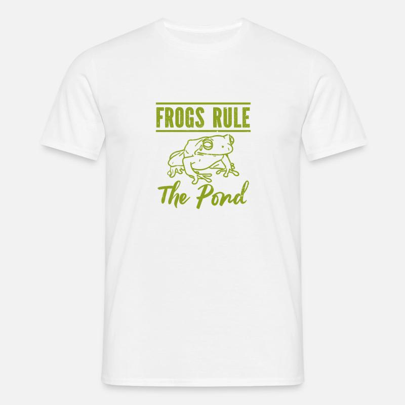 Frø - Paddedyr - T-shirt til herrer - hvid