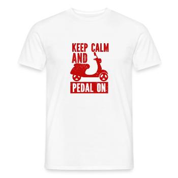 Moto Motocross Vélo de course Sport automobile - T-shirt homme - blanc - Devant - AI Model Male 178 dark (178cm)