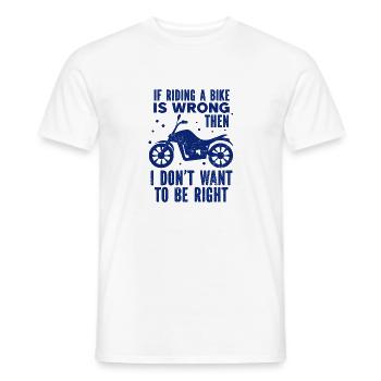Moto Motocross Vélo de course Sport automobile - T-shirt homme - blanc - Devant - AI Model Male 178 dark (178cm)