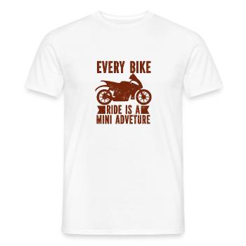 Moto Motocross Vélo de course Sport automobile - T-shirt homme - blanc - Devant - AI Model Male 178 dark (178cm)