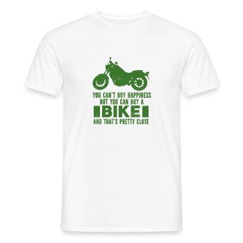 Moto Motocross Vélo de course Sport automobile - T-shirt homme - blanc - Devant - AI Model Male 178 dark (178cm)
