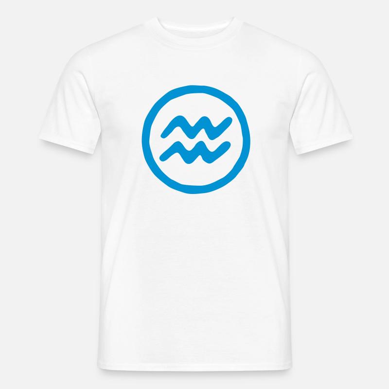 wassermann_a_1c - Männer T-Shirt - Weiß