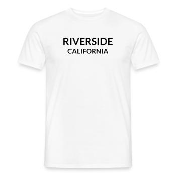 Riverside California USA - Männer T-Shirt - Weiß - Vorne - AI Model Male 178 dark (178cm)