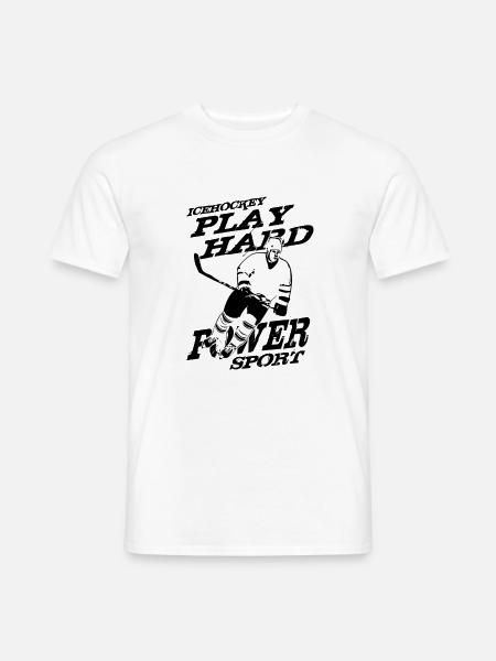 Icehockey - Eishockey - Männer T-Shirt - Weiß