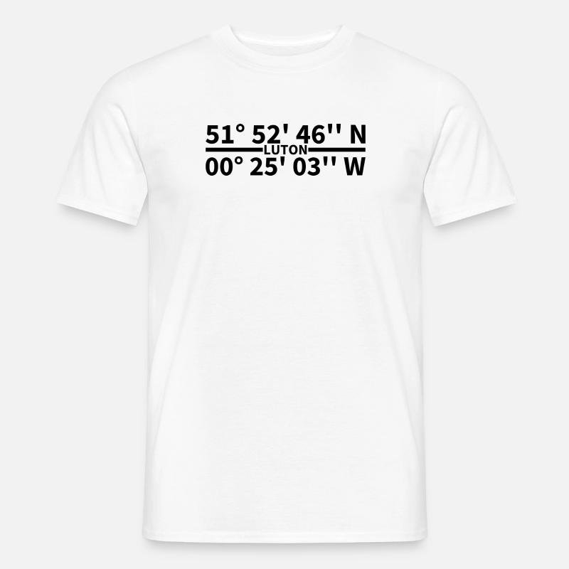 Luton coordinates - Men’s T-shirt - white