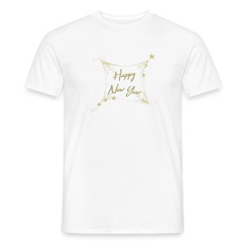 BONNE ANNÉE - T-shirt homme - blanc - Devant - AI Model Male 178 dark (178cm)