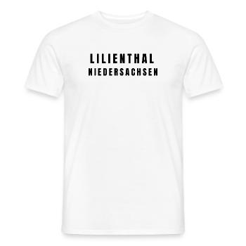 Lilienthal⁠ Niedersachsen - Männer T-Shirt - Weiß - Vorne - AI Model Male 178 dark (178cm)
