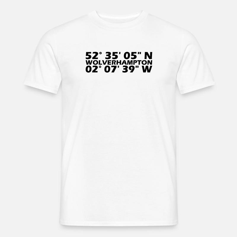 Coordonnées de Wolverhampton - T-shirt homme - blanc