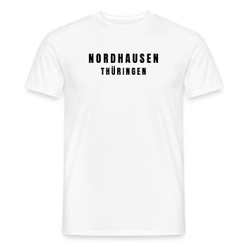 Nordhausen, Thuringia - Men's T-Shirt - white - Front - AI Model Male 178 dark (178cm)