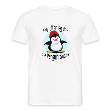 pinguin nach beintag pinguine nach beintraining - Männer T-Shirt - Weiß - Vorne - AI Model Male 178 dark (178cm)