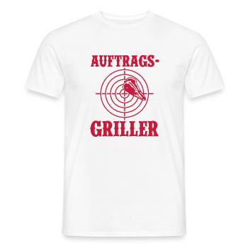 Order Griller - Men's T-Shirt - white - Front - AI Model Male 178 dark (178cm)