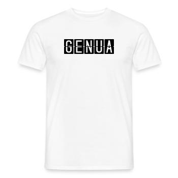 Genua Flughafentafel - Männer T-Shirt - Weiß - Vorne - AI Model Male 178 dark (178cm)