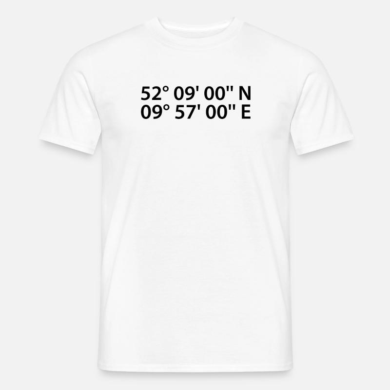 Hildesheim coordinates - Men’s T-shirt - white