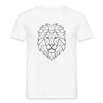 Lion - T-shirt homme - blanc - Devant - AI Model Male 178 dark (178cm)