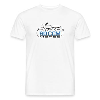 Moped Sperber Habicht 80 ccm Emblème - T-shirt homme - blanc - Devant - AI Model Male 178 dark (178cm)