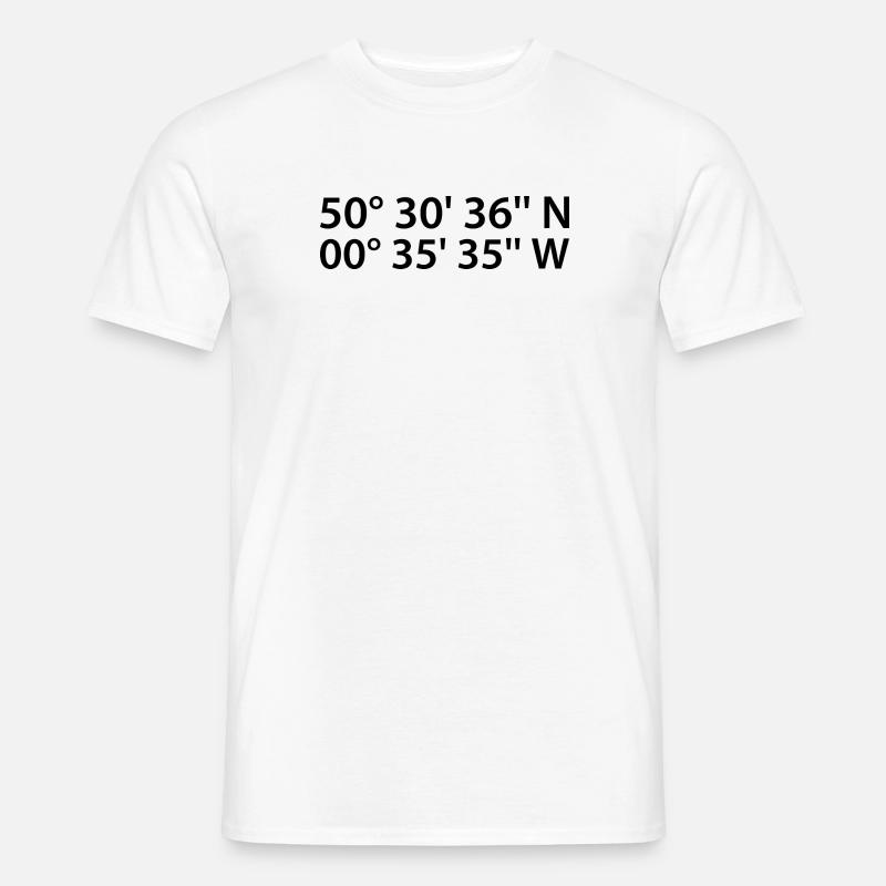 Slough Coordinates - Men’s T-shirt - white