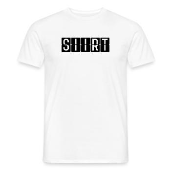 Panneau de l’aéroport de Siirt - T-shirt homme - blanc - Devant - AI Model Male 178 dark (178cm)