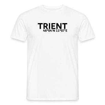 Trient Koordinaten - Männer T-Shirt - Weiß - Vorne - AI Model Male 178 dark (178cm)