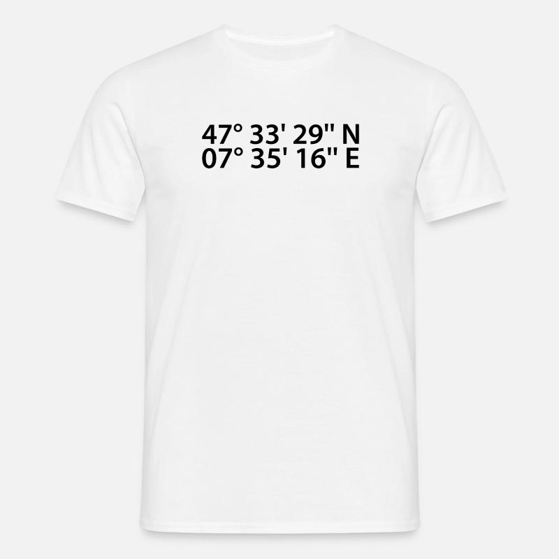 Basel coordinates - Men's T-Shirt - white