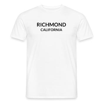 Richmond California USA - Men's T-Shirt - white - Front - AI Model Male 178 dark (178cm)