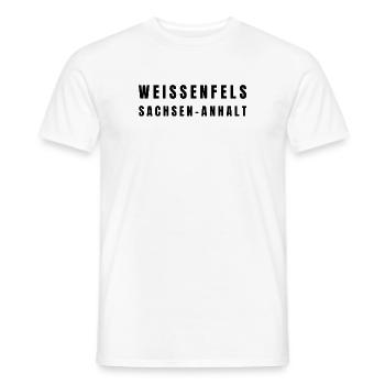 Weißenfels Sachsen-Anhalt - Männer T-Shirt - Weiß - Vorne - AI Model Male 178 dark (178cm)
