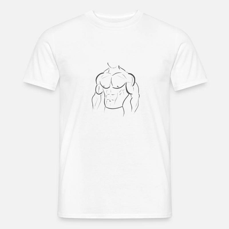 Bodybuilder - Männer T-Shirt - Weiß
