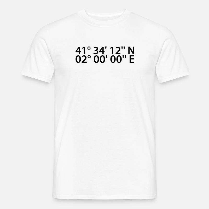 Terrassa coordinates - Men's T-Shirt - white