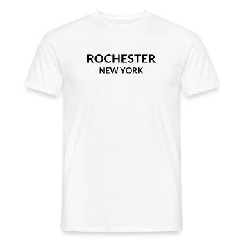 Rochester, New York, USA - Men's T-Shirt - white - Front - AI Model Male 178 dark (178cm)