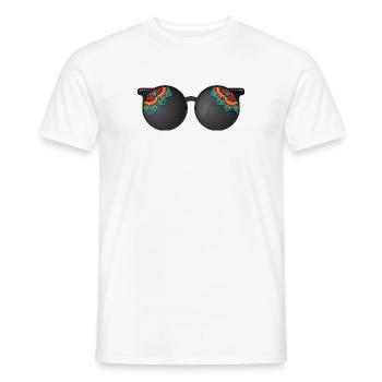 Lunette - T-shirt homme - blanc - Devant - AI Model Male 178 dark (178cm)